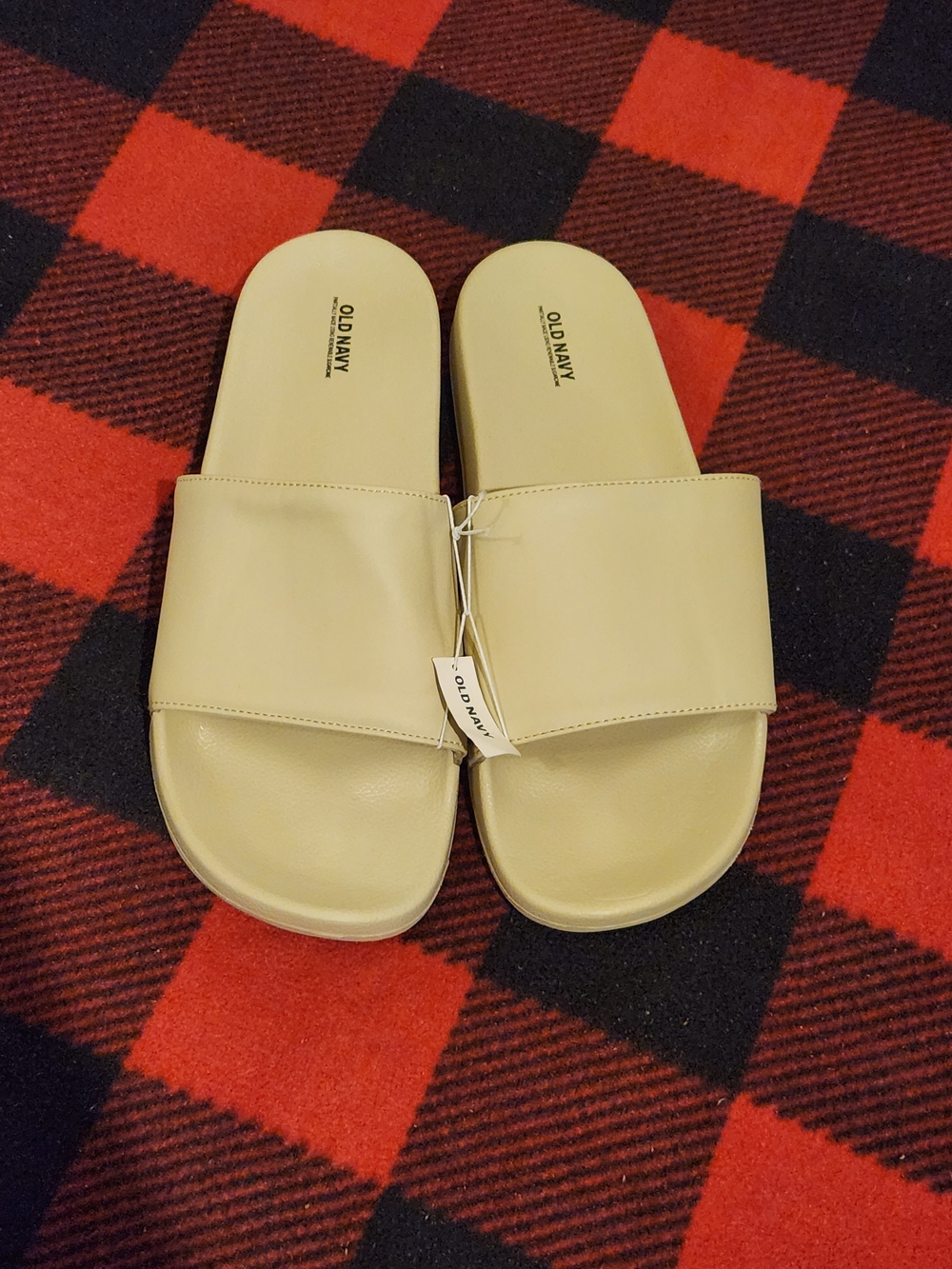 Old Navy Beige Slide Sandals Size 12-13